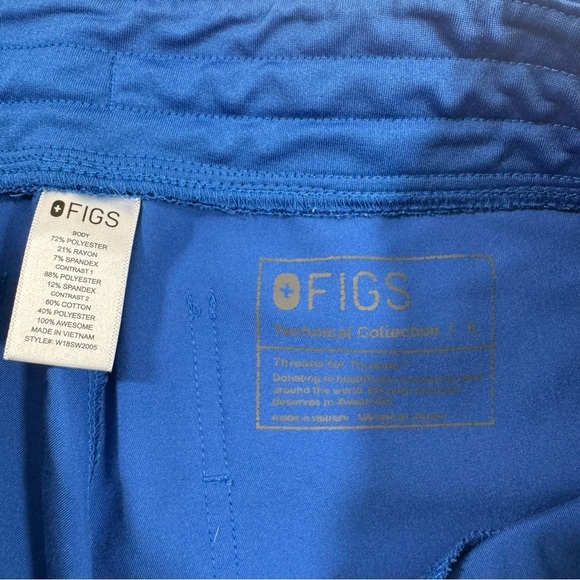 Figs Zamora Jogger Scrub Pants Blue Size Small FLAWED - Picture 4 of 9